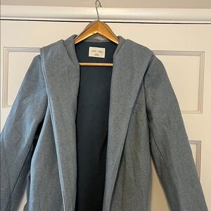 Love Tree Women's Blue Trench Coat